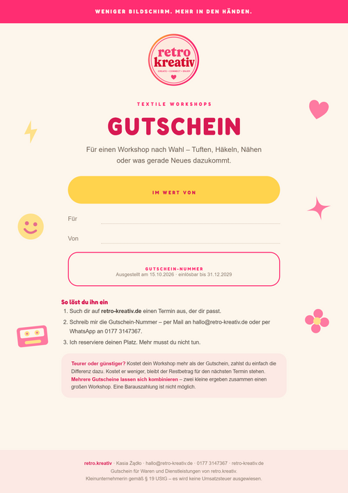 Gutschein · Frei wählbar