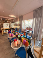 Tufting Workshop in Aichach – Arbeit am Rahmen