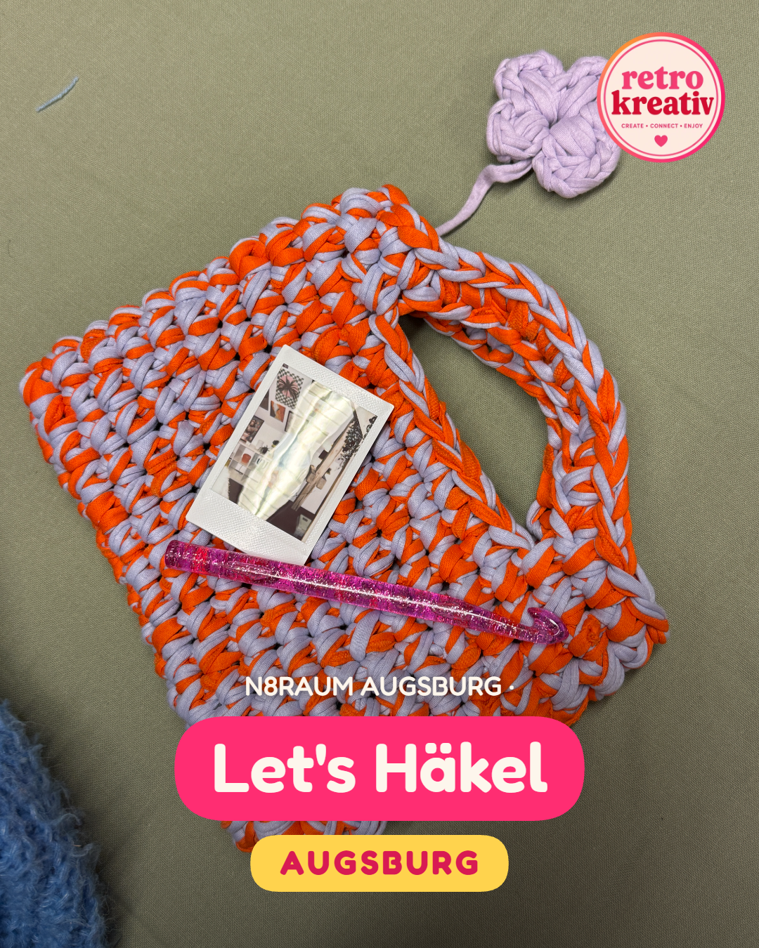 Let's Häkel · N8RAUM Augsburg · Sa 16.01.2027 · 10 Uhr · Bald buchbar