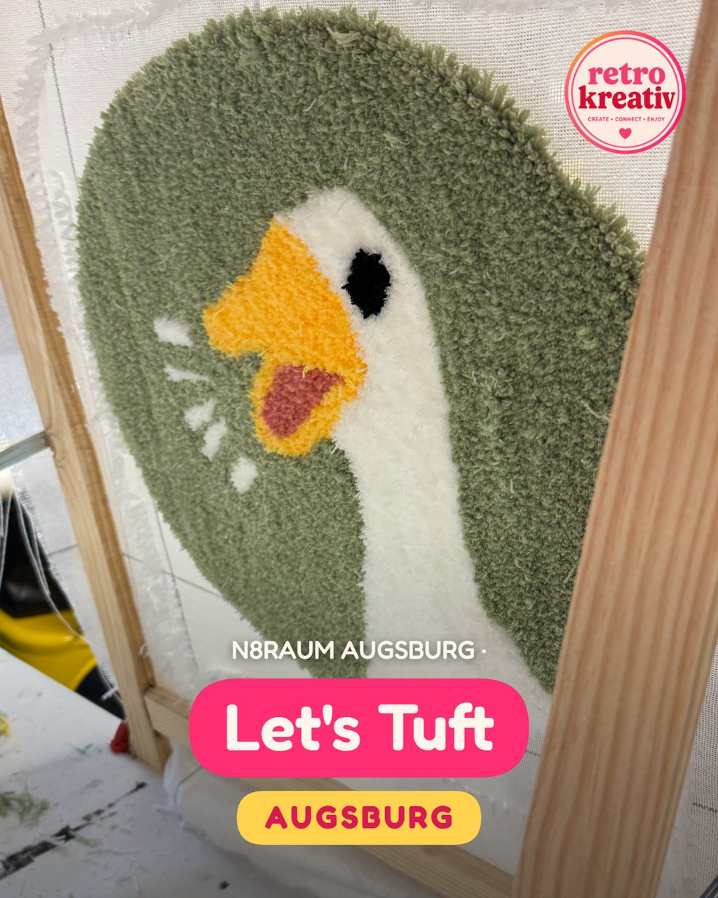 Let's Tuft · N8RAUM Augsburg · Sa 20.03.2027 · 10 Uhr · Bald buchbar